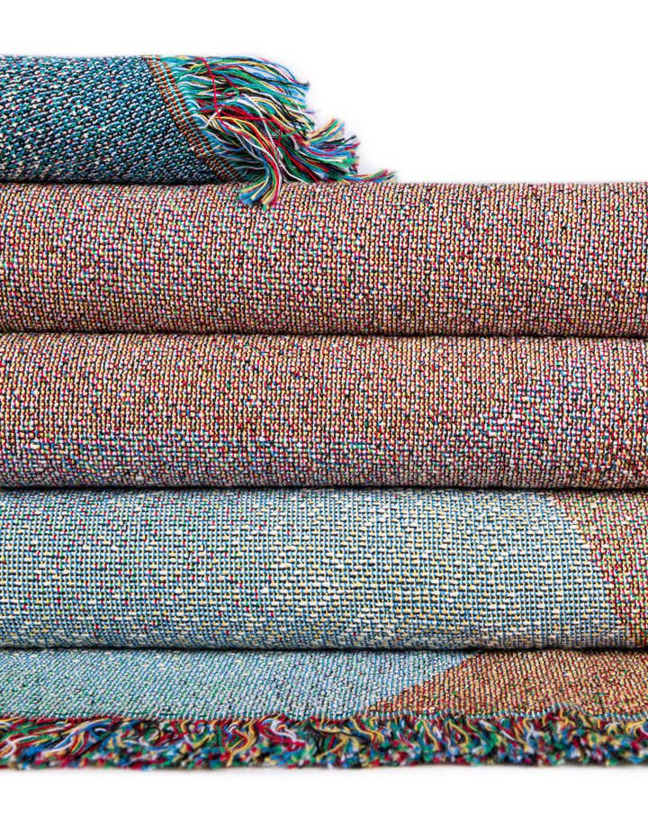 4' 6 x 6' Soft Mods Abstract 3 Throw Blanket