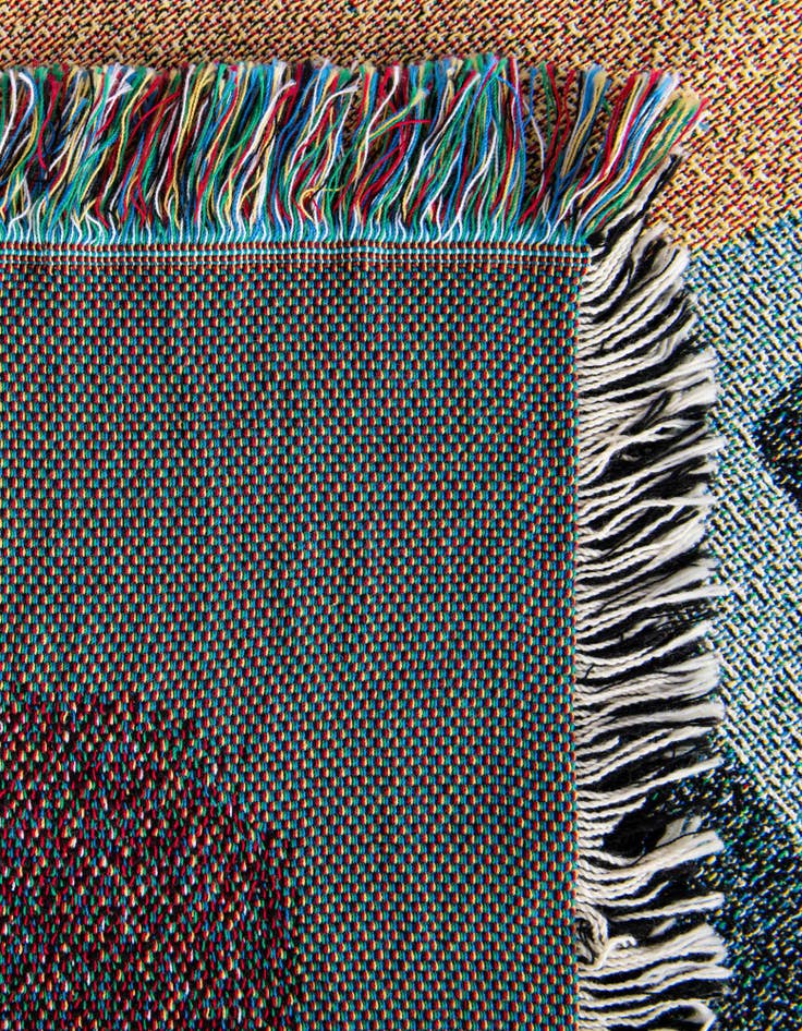Detail image of 4' 6 x 6' Pastel Lemons Throw Blanket