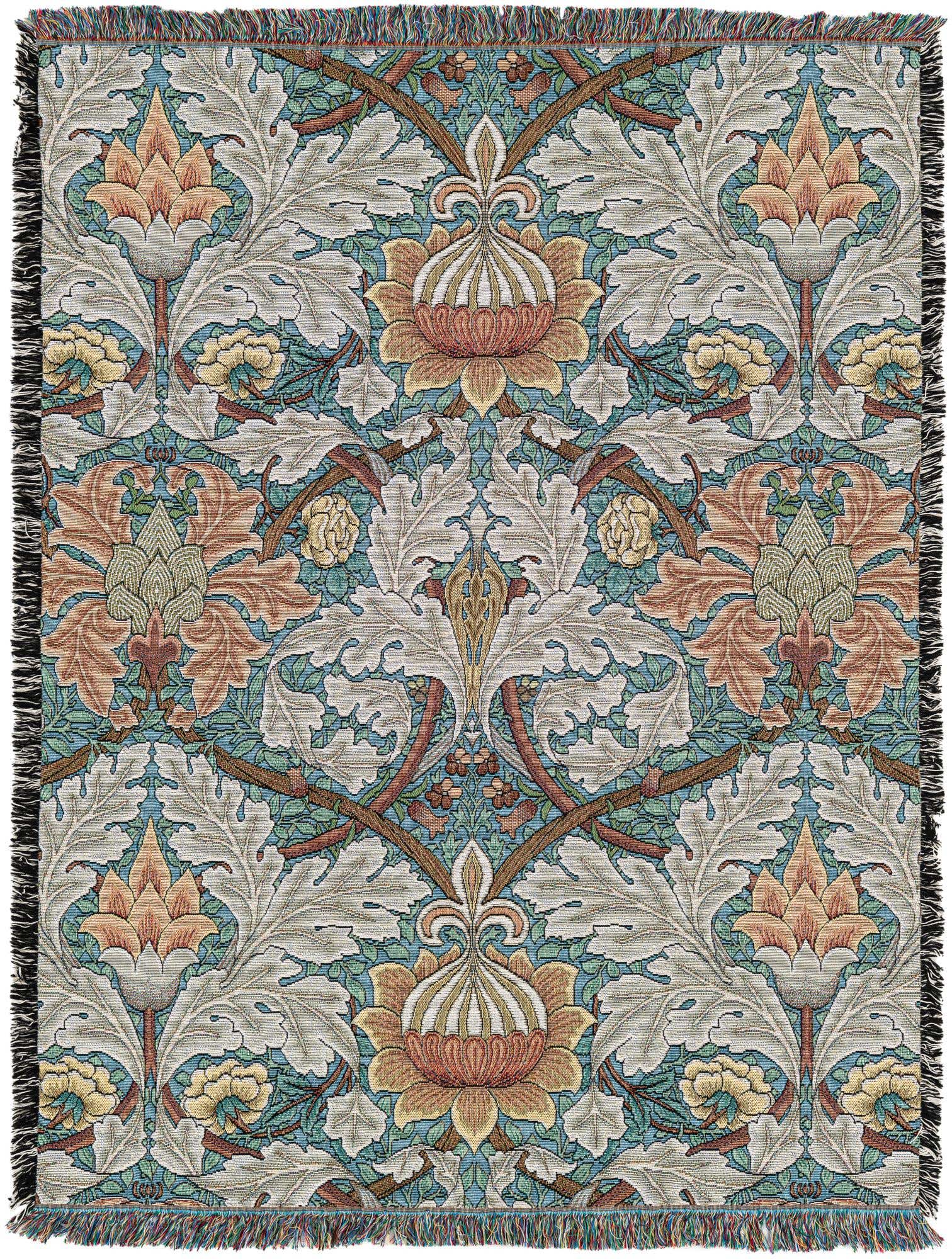 4' 6 x 6' William Morris St James Throw Blanket