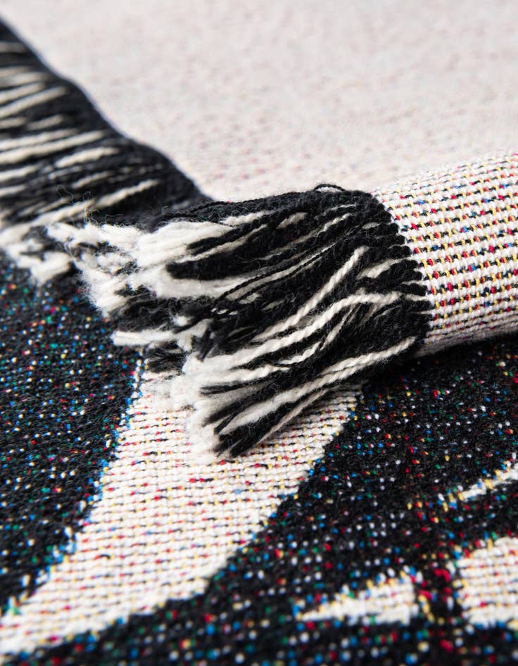 Detail image of 4' 6 x 6' Abstract Arches 2 Throw Blanket