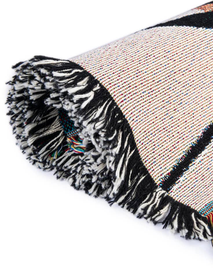 Detail image of 4' 6 x 6' Abstract Arches 2 Throw Blanket