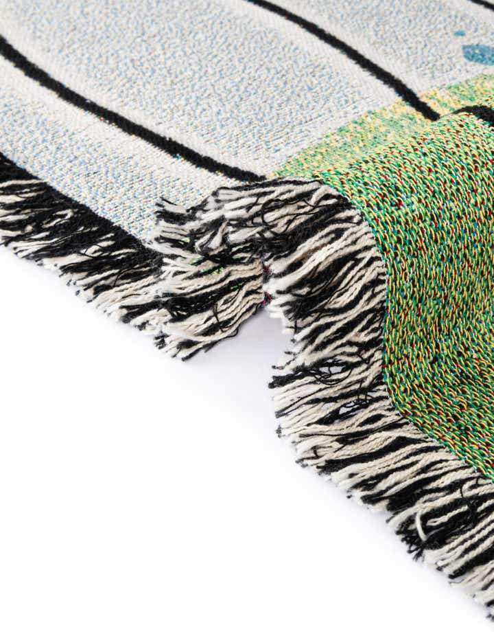 4' 6 x 6' Spring Peeking Through Throw Blanket