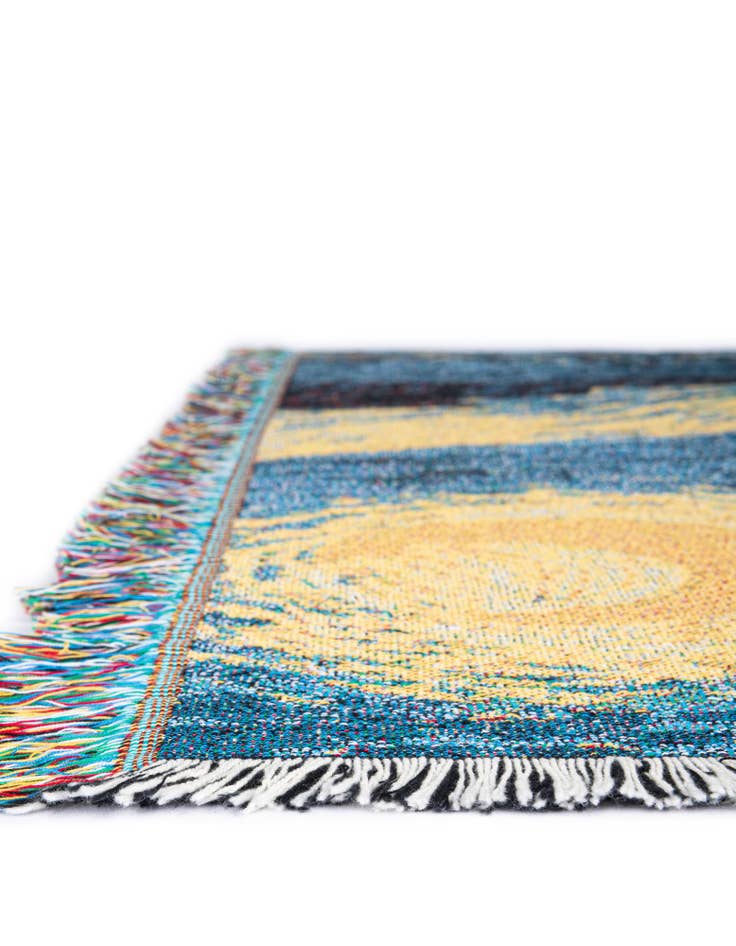 Detail image of 4' 6 x 6' Starry Night Throw Blanket