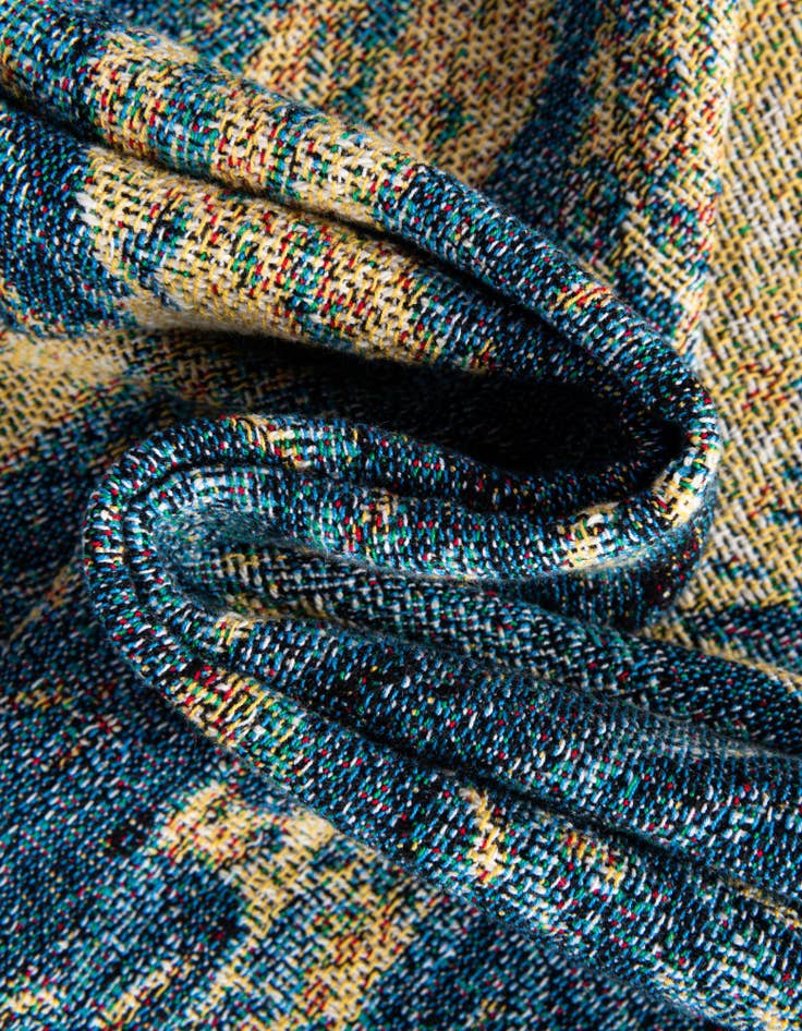 Detail image of 4' 6 x 6' Starry Night Throw Blanket