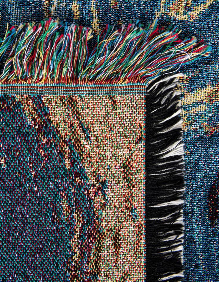 Detail image of 4' 6 x 6' Starry Night Throw Blanket