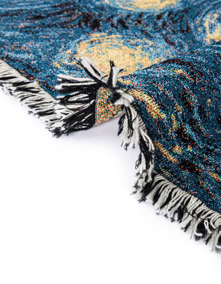 Detail image of 4' 6 x 6' Starry Night Throw Blanket