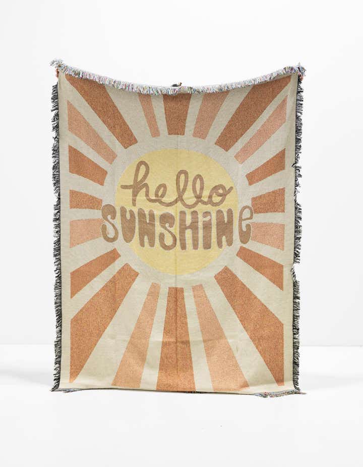 135cm x 185cm Hello Sunshine Throw Blanket