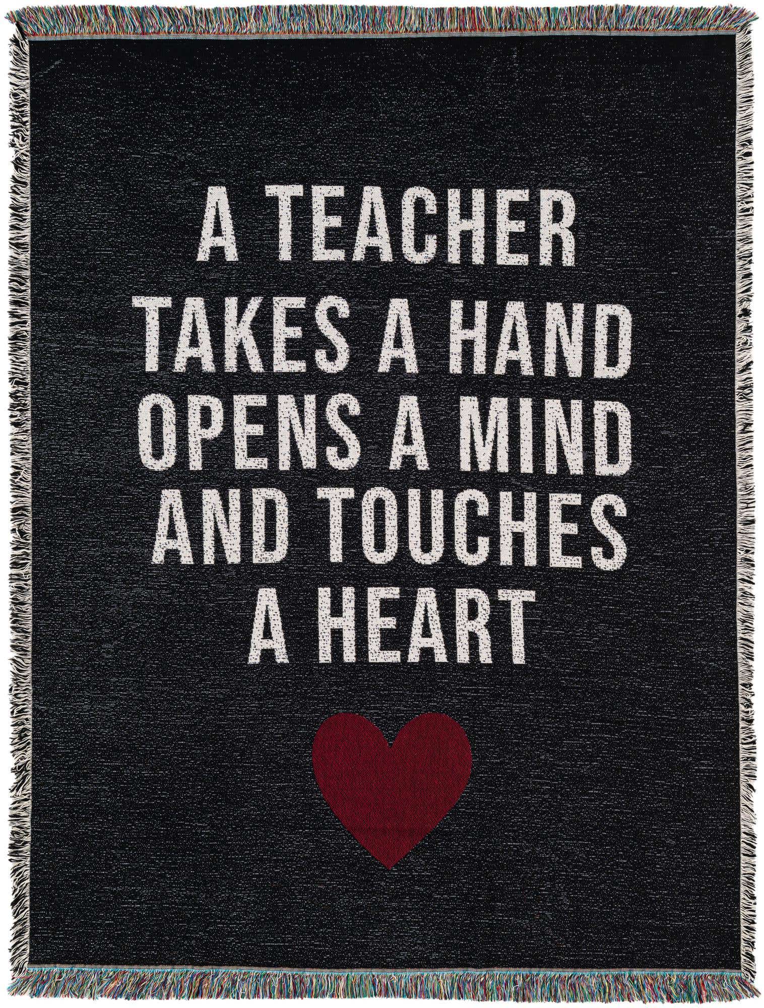 4' 6 x 6' A Teacher Throw Blanket