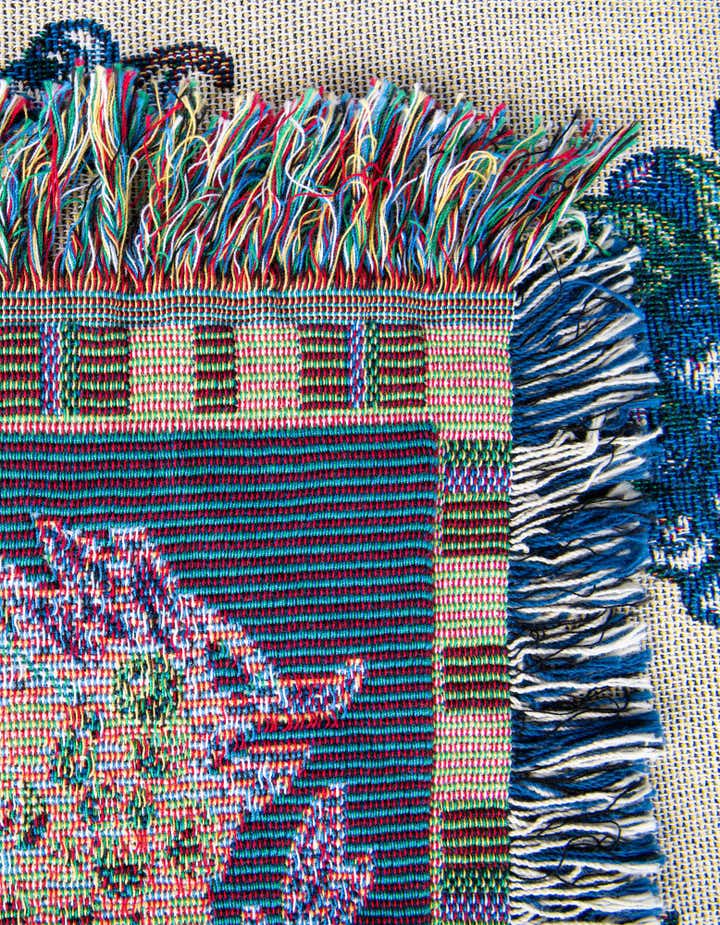 4' 6 x 6' Blueberry Lace Throw Blanket