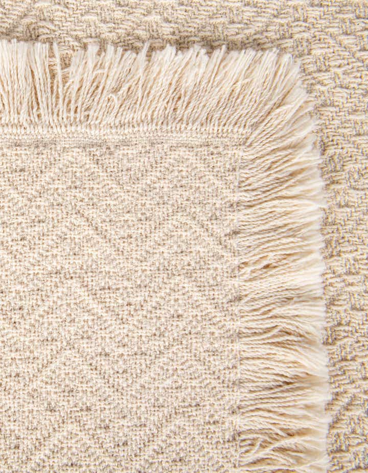 135cm x 185cm Brittany Natural Throw Blanket