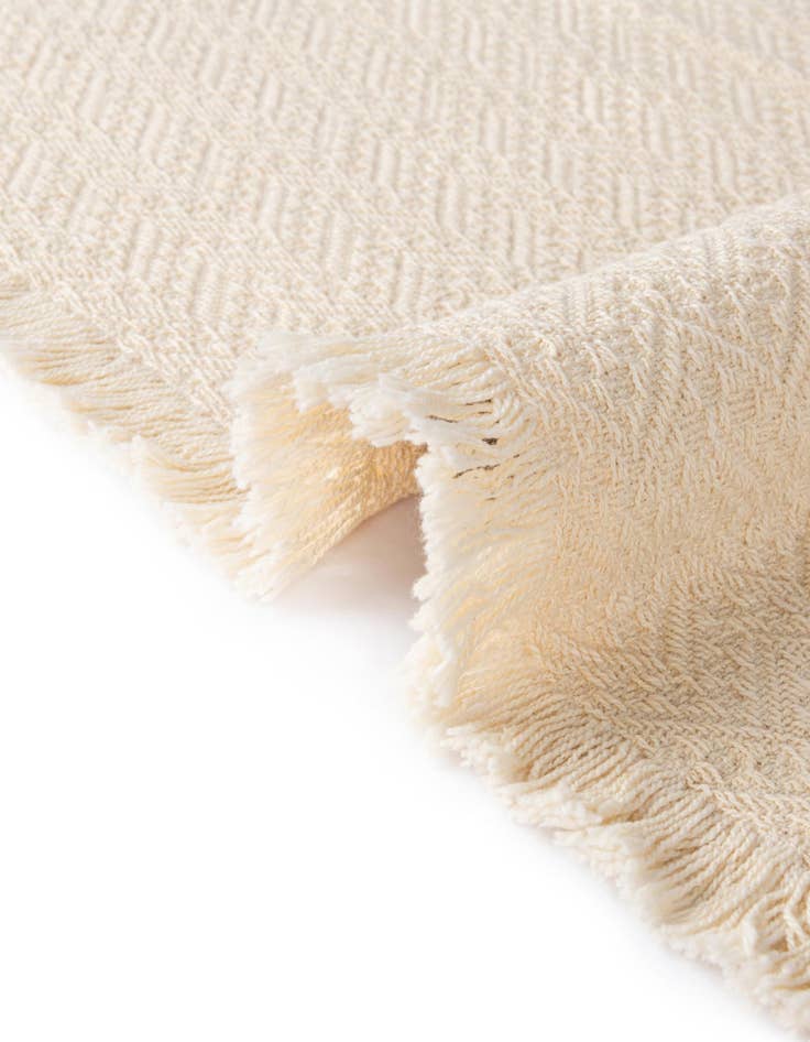 Detail image of 4' 6 x 6' Brittany Natural Throw Blanket