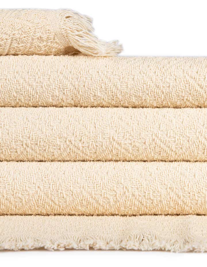 135cm x 185cm Brittany Natural Throw Blanket