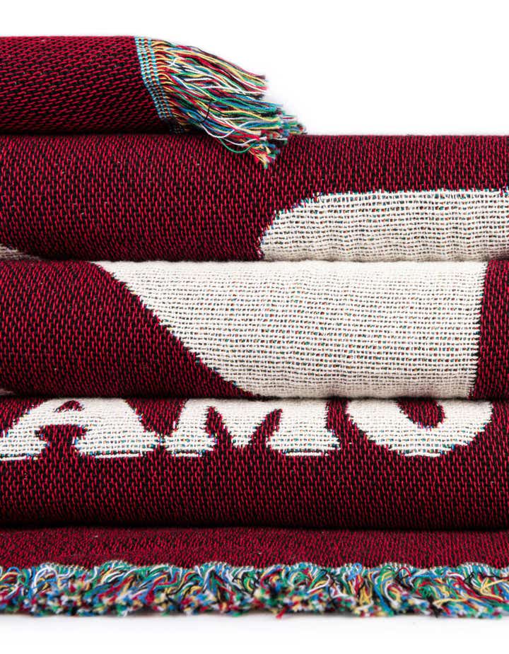 4' 6 x 6' Love Netflix Coffee Throw Blanket