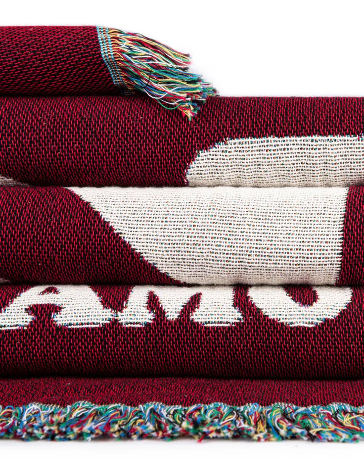 Detail image of 4' 6 x 6' Love Netflix Coffee Throw Blanket