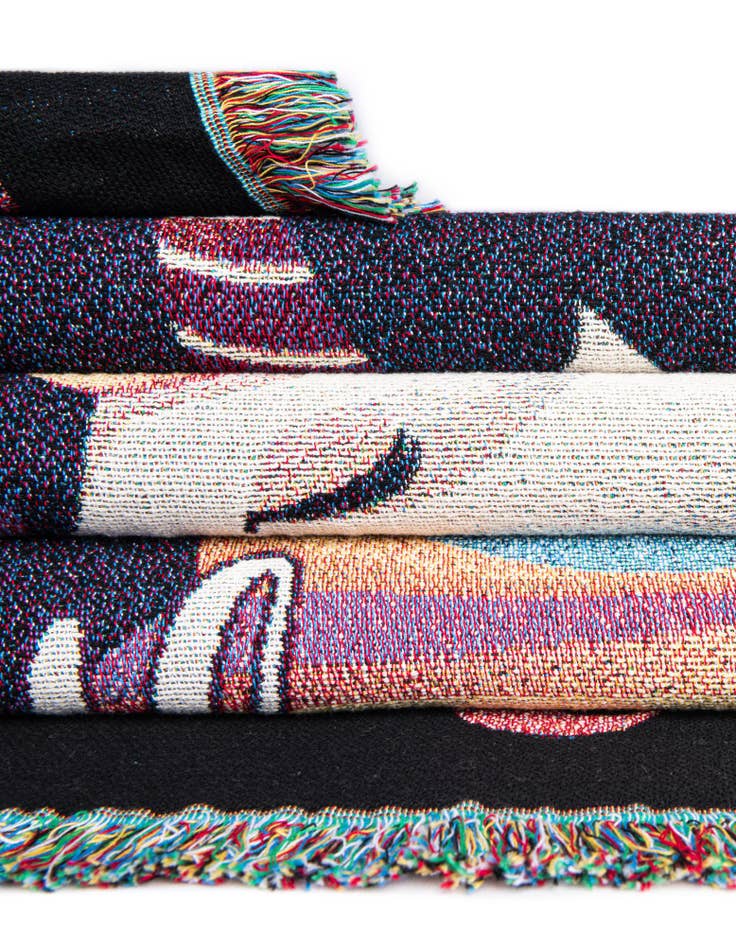 Detail image of 4' 6 x 6' To My Daughter Colorful Unicorn Throw Blanket