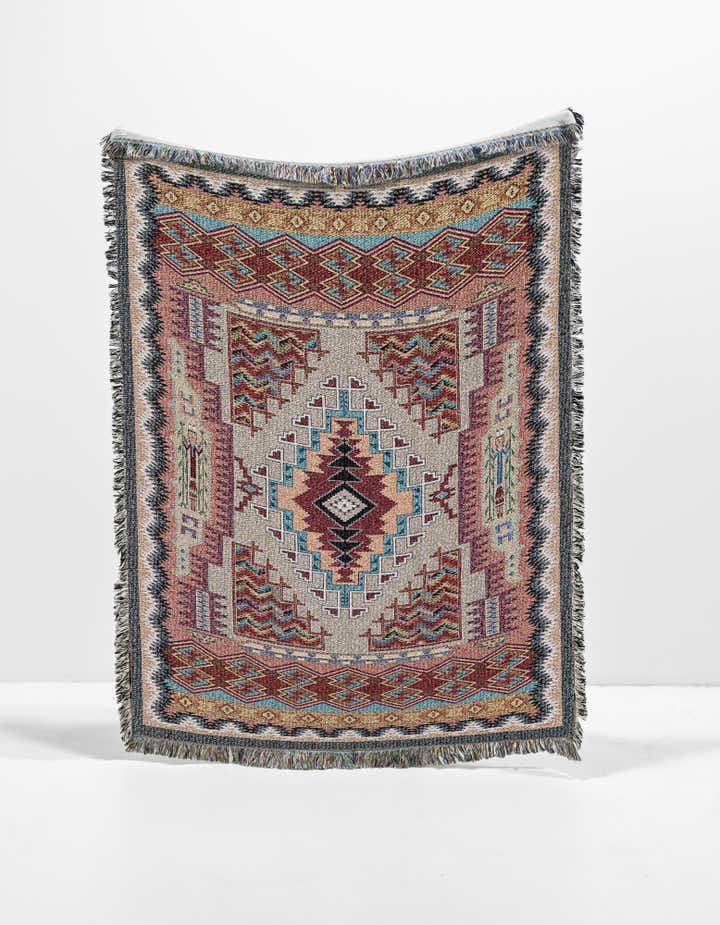 135cm x 185cm Southwest Salmon Kuscheldecke