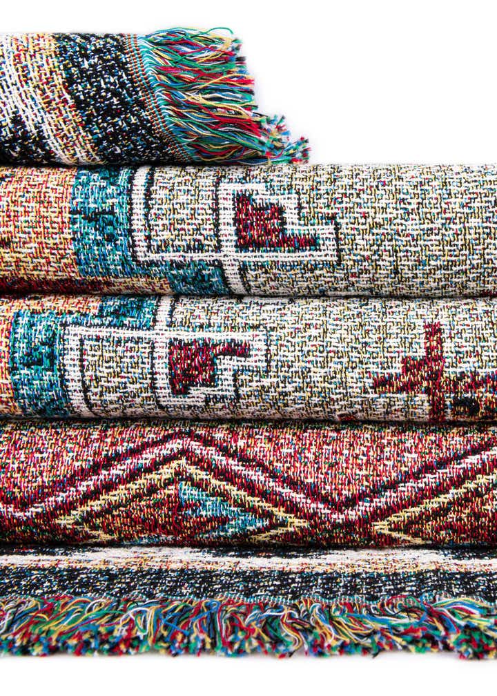 4' 6 x 6' Southwest Salmon Throw Blanket