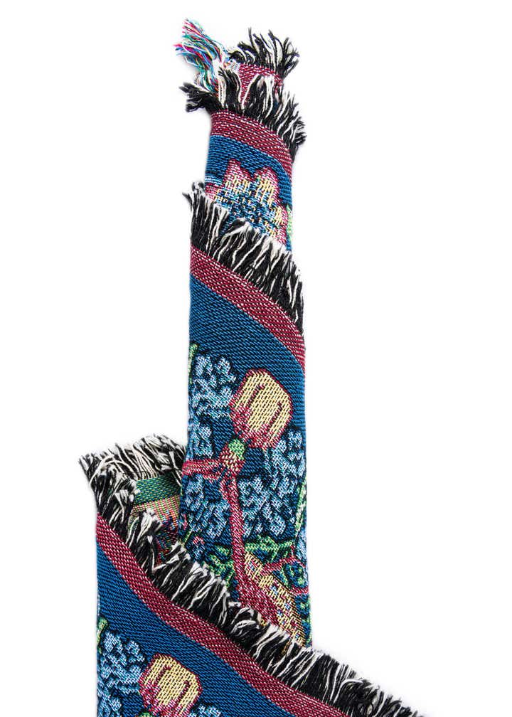 4' 6 x 6' Strawberry Thief Throw Blanket