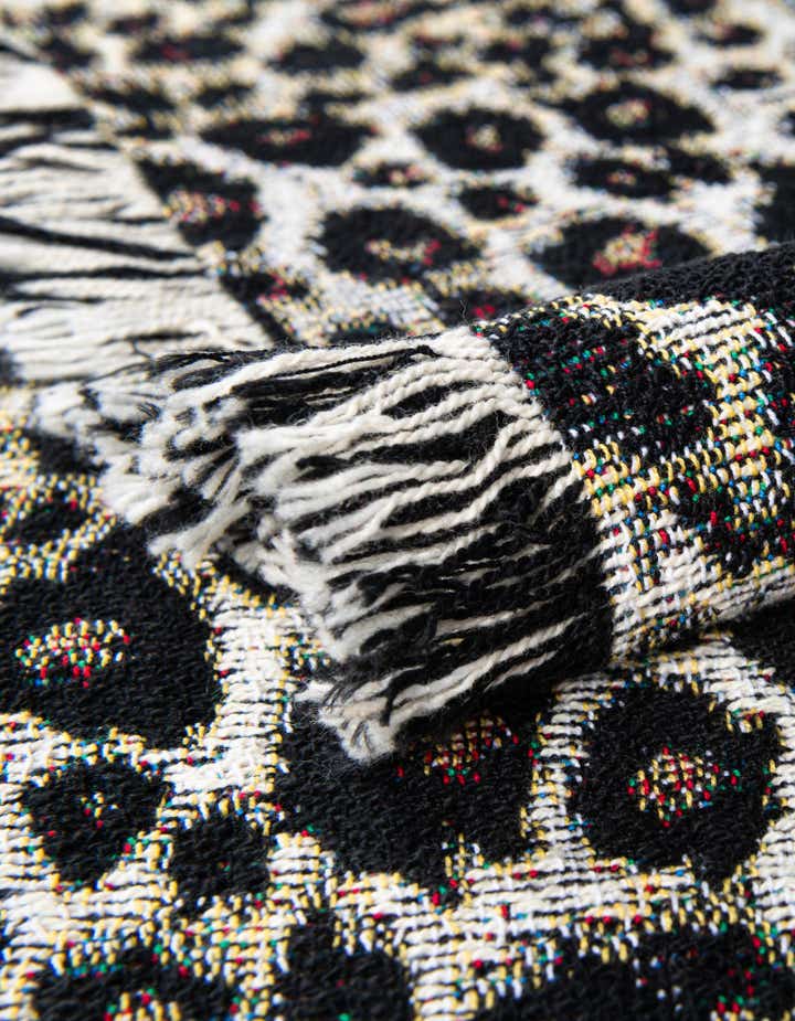 4' 6 x 6' Cheetah Skin Throw Blanket