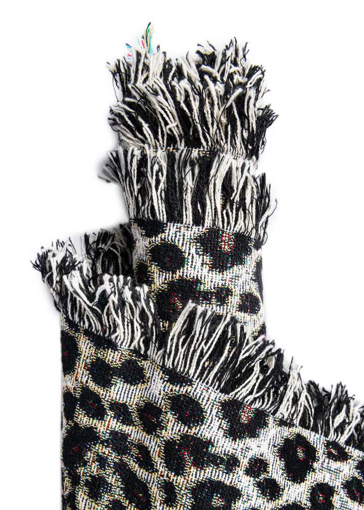 4' 6 x 6' Cheetah Skin Throw Blanket