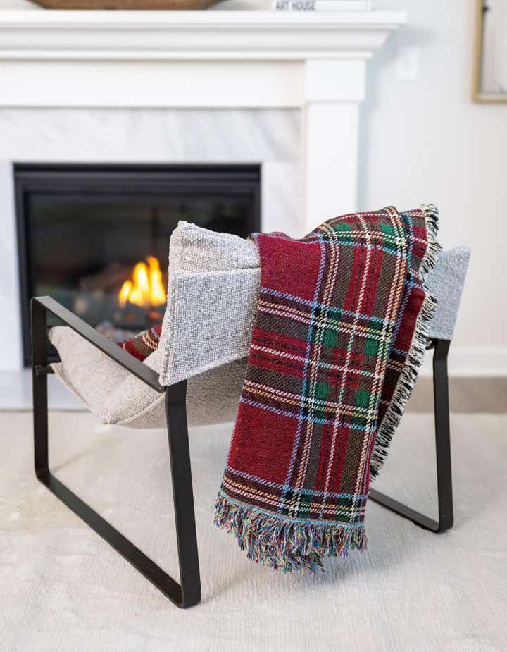 135cm x 185cm Stewart Royal Plaid Plaid