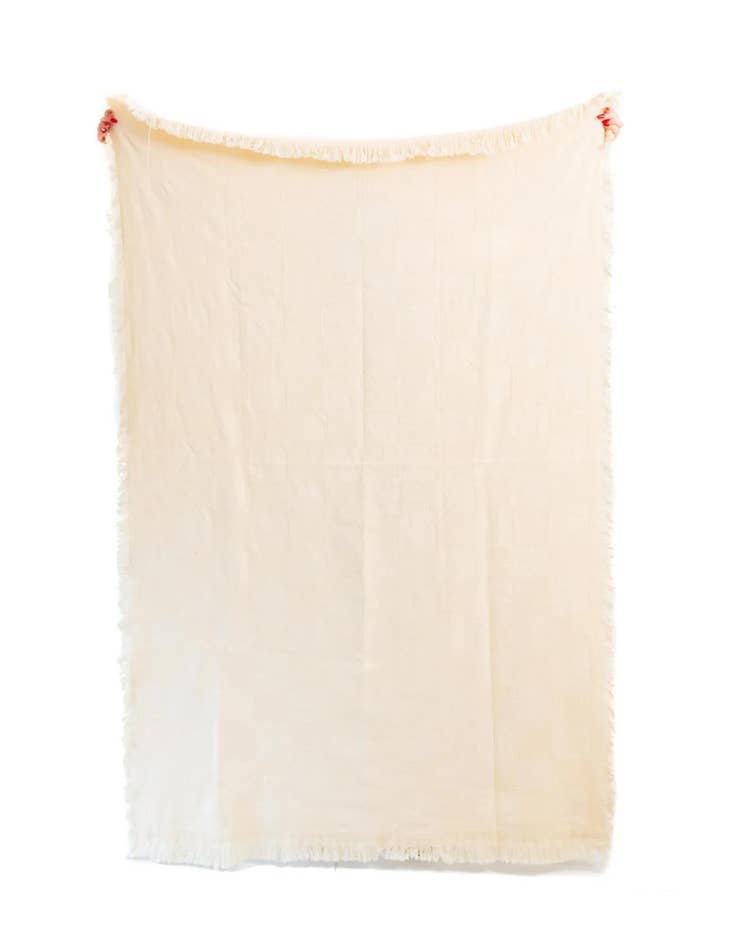 Detail image of 4' 6 x 6' Classic Natural Throw Blanket