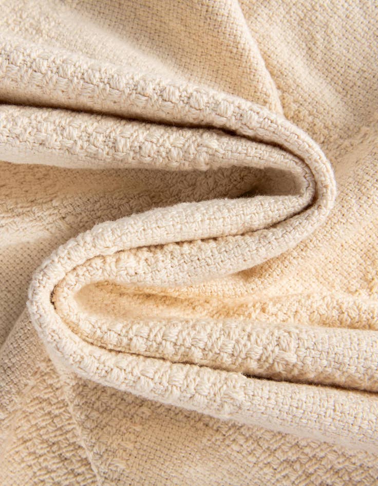Detail image of 4' 6 x 6' Classic Natural Throw Blanket