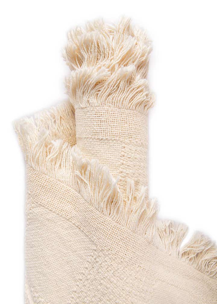 4' 6 x 6' Classic Natural Throw Blanket