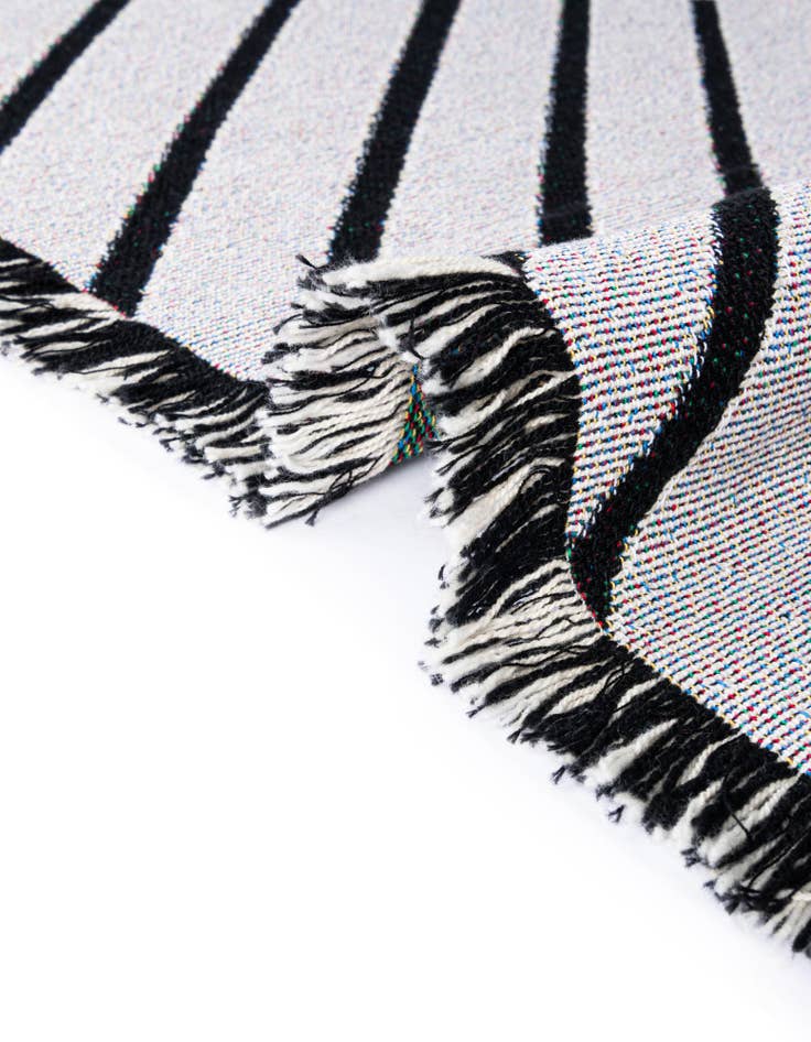 Detail image of 4' 6 x 6' Geometric Lines 1 Throw Blanket