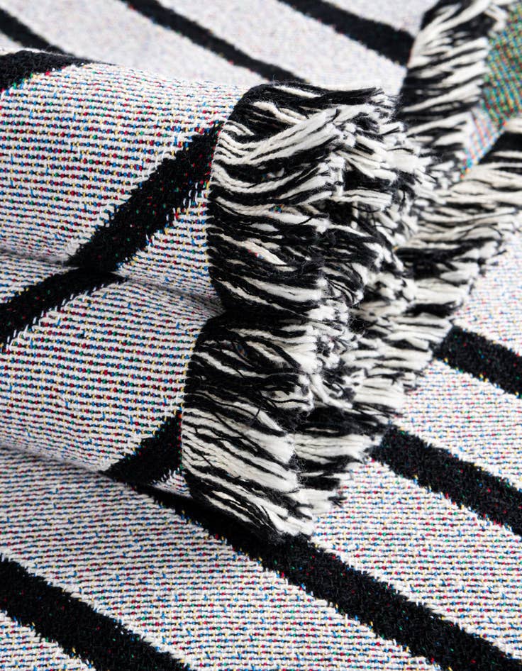 Detail image of 4' 6 x 6' Geometric Lines 1 Throw Blanket