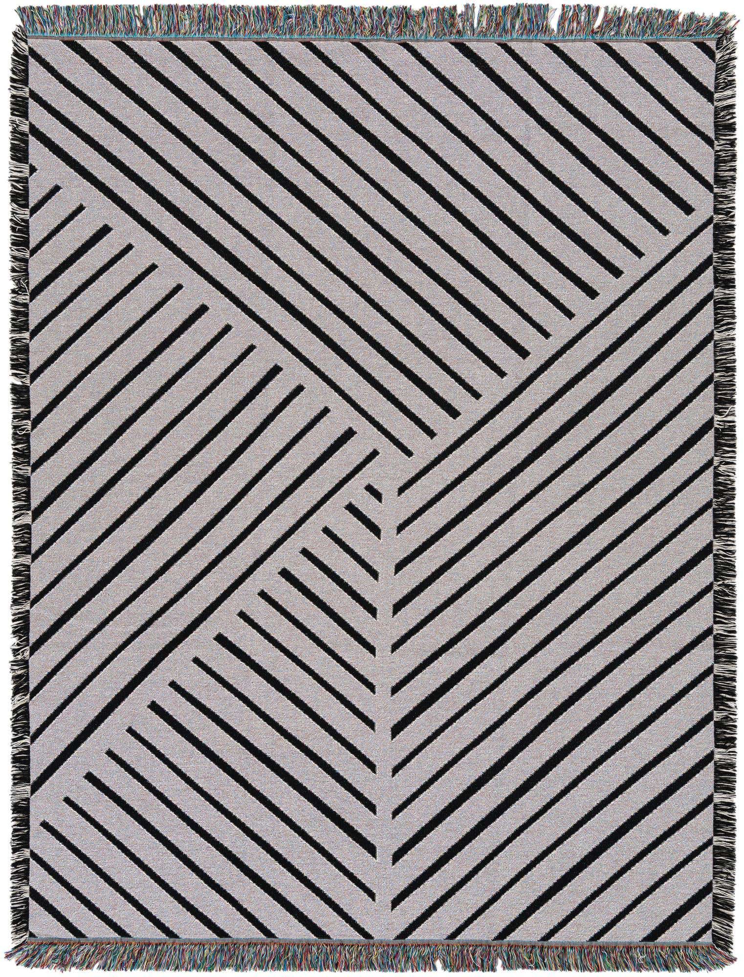 4' 6 x 6' Geometric Lines 1 Throw Blanket