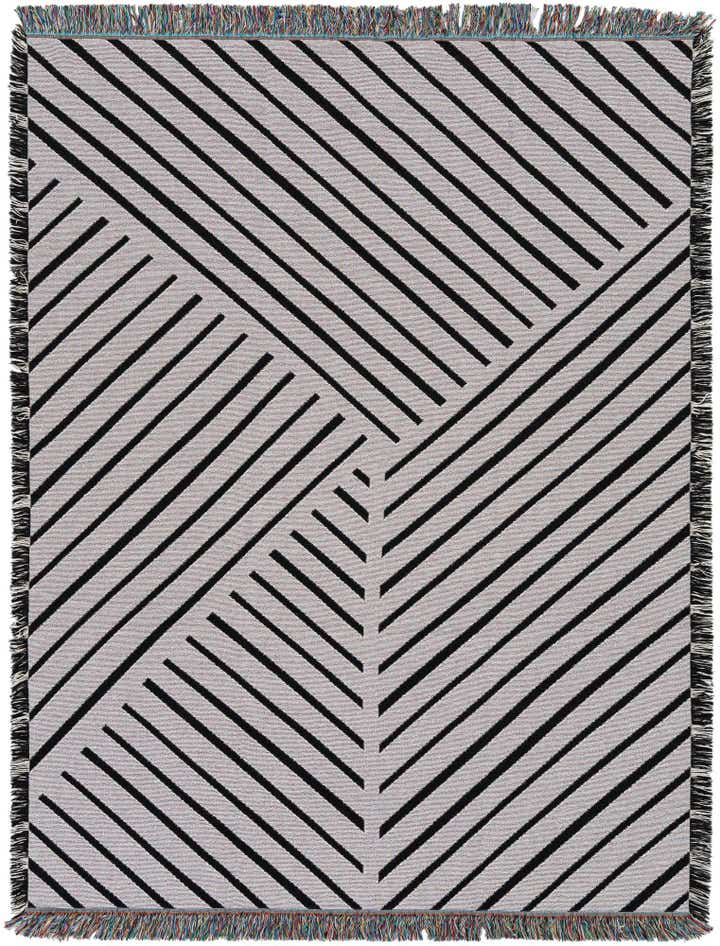 135cm x 185cm Geometric Lines 1 Plaid