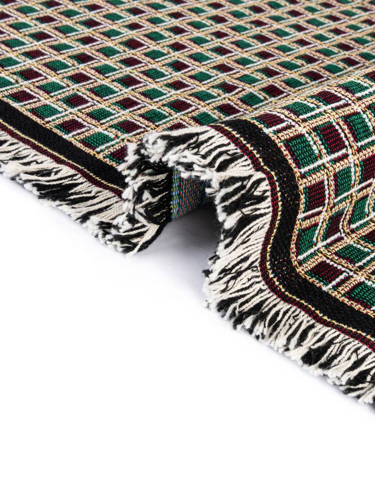 Detail image of 4' 6 x 6' Hunters Pace Equestrian Decor Throw Blanket