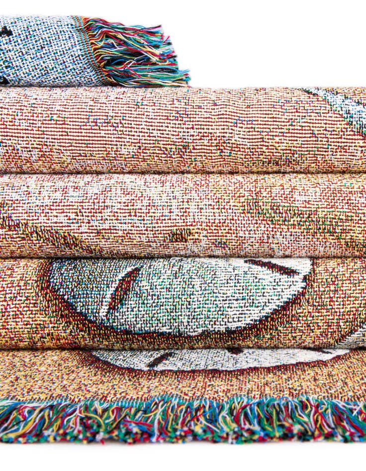 Detail image of 4' 6 x 6' Legend of the Sand Dollar Throw Blanket