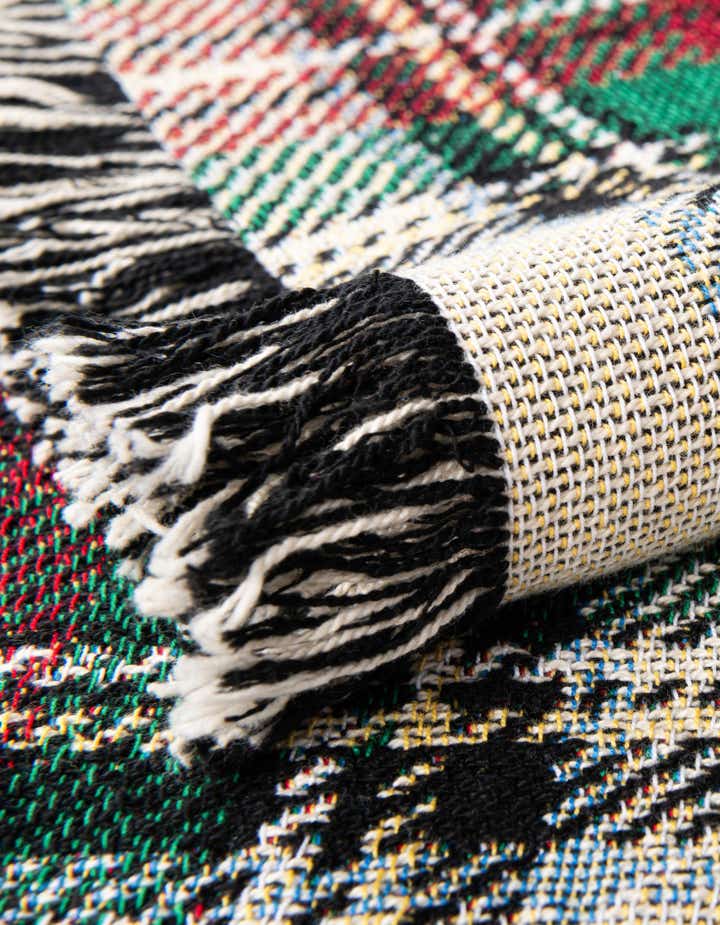 4' 6 x 6' Stewart Dress Plaid Tartan Throw Blanket