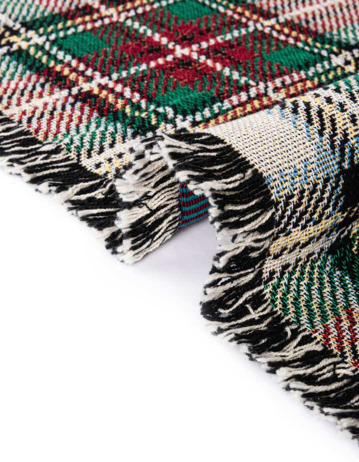 4' 6 x 6' Stewart Dress Plaid Tartan Throw Blanket