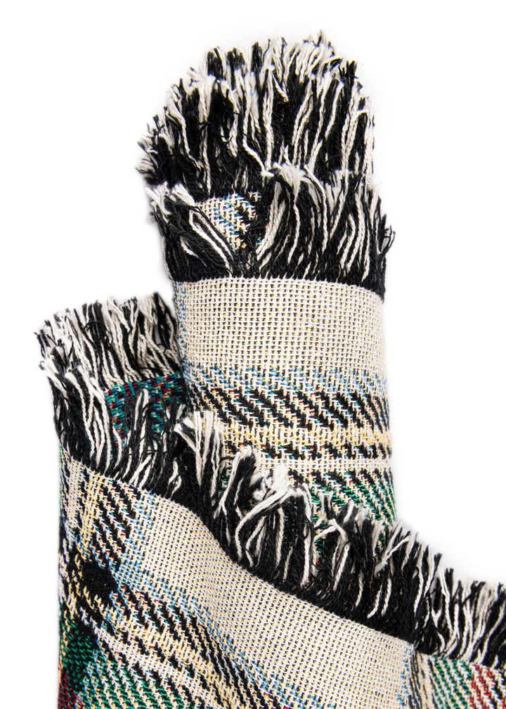 4' 6 x 6' Stewart Dress Plaid Tartan Throw Blanket