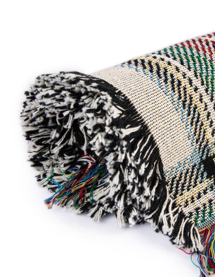Detail image of 4' 6 x 6' Stewart Dress Plaid Tartan Throw Blanket