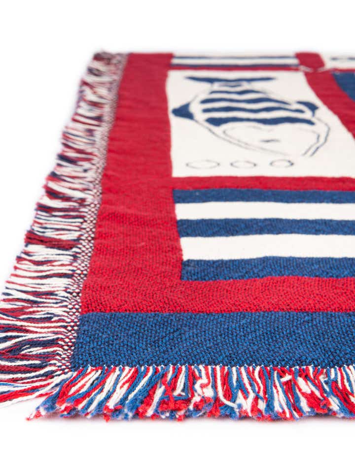 125cm x 175cm Nautical Fish Throw Blanket