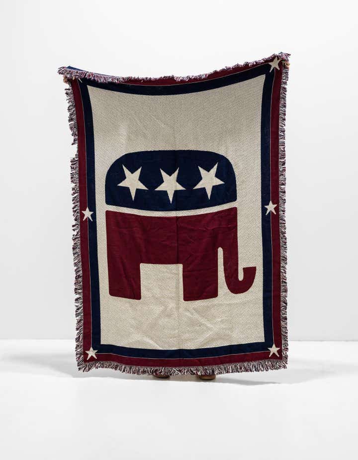 4' x 5' 9 Republican Logo Throw Blanket