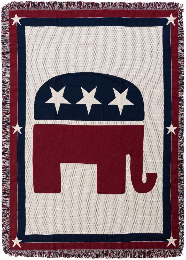 4' x 5' 9 Republican Logo Throw Blanket