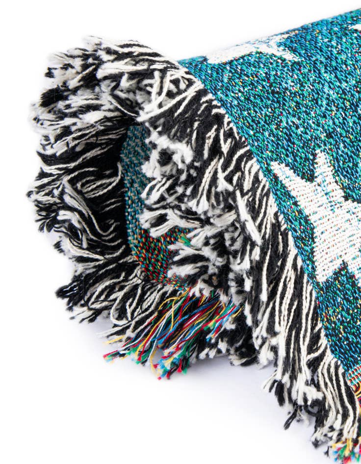 Detail image of 4' 6 x 6' US Navy Seal Skeleton Throw Blanket