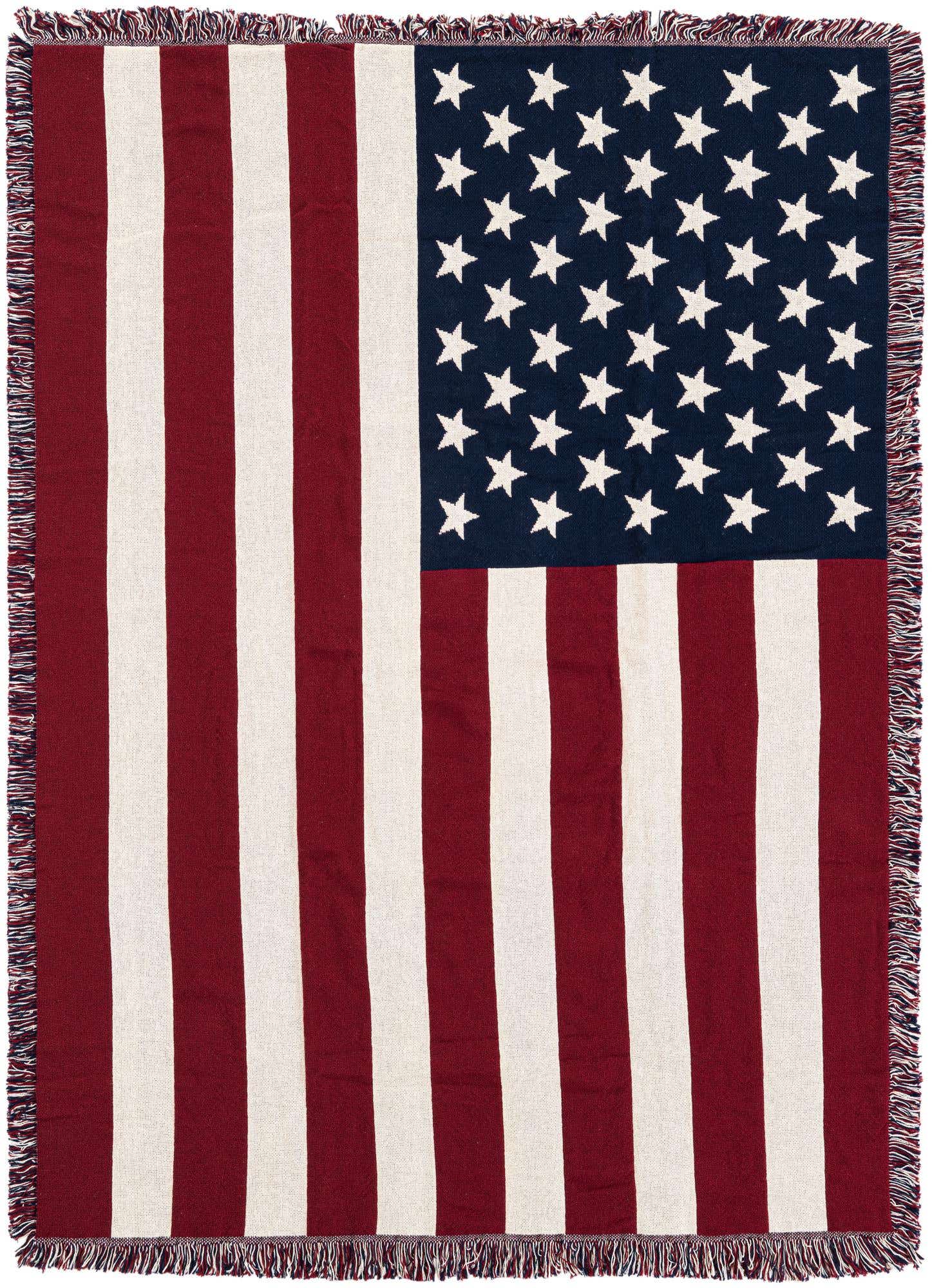 4' 6 x 6' American Flag Throw Blanket