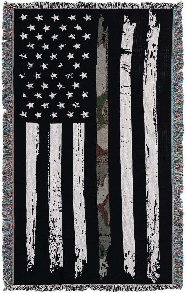 Plaid Camo Stripe Flag 135cm x 185cm