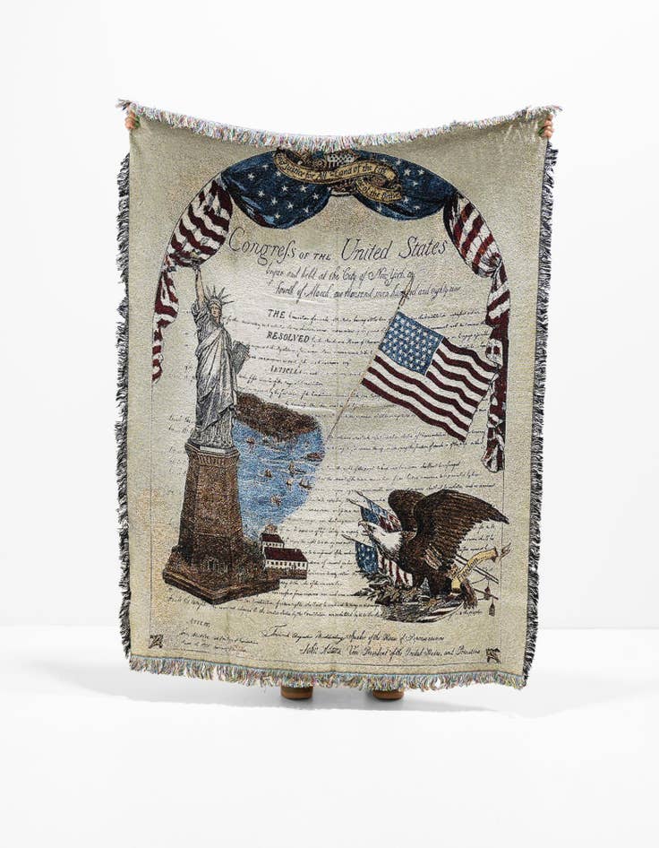Detail image of 4' 6 x 6' Freedom Throw Blanket