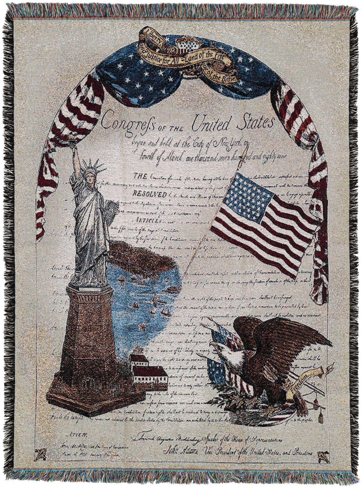 4' 6 x 6' Freedom Throw Blanket