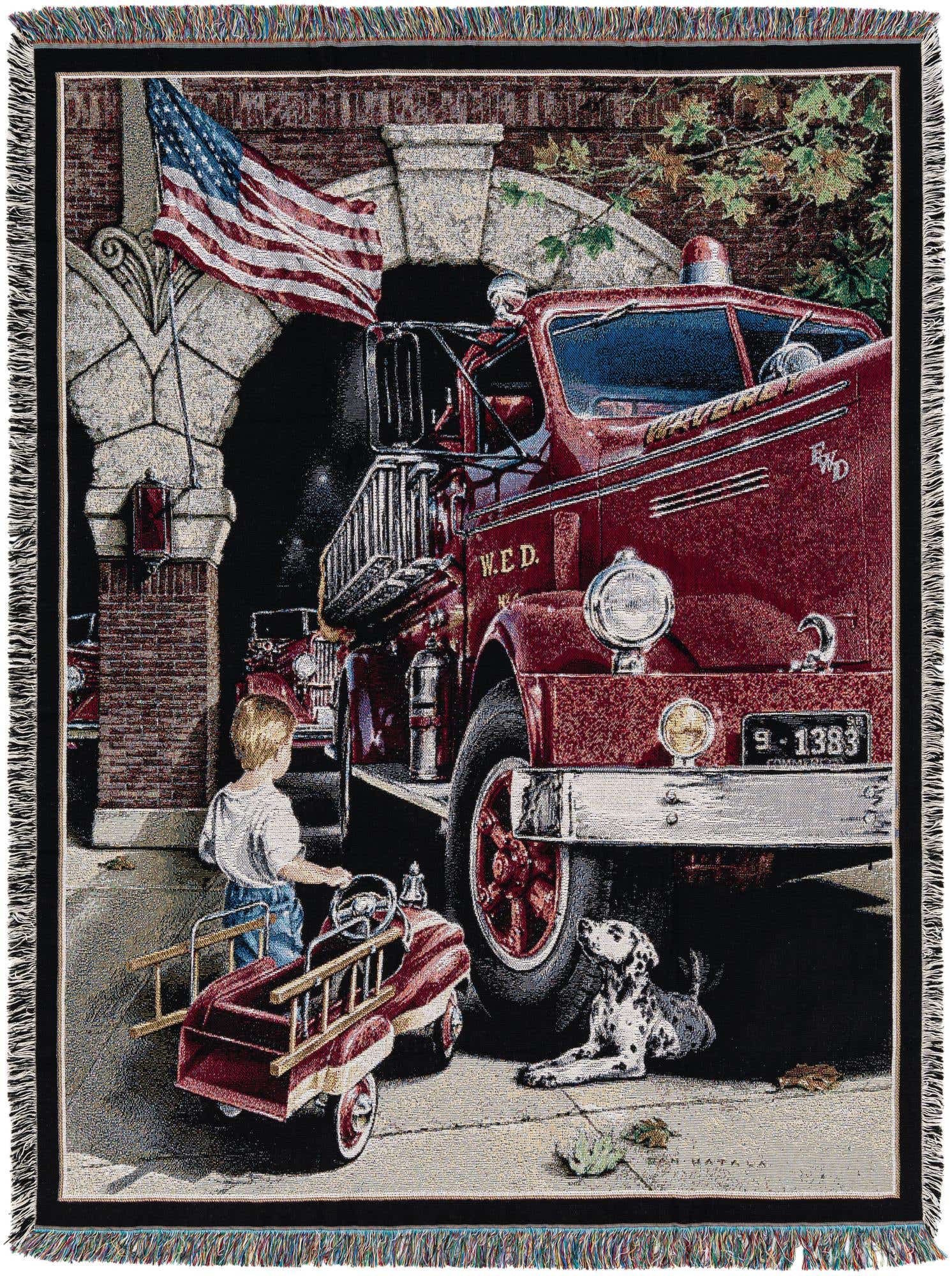 4' 6 x 6' Childhood Dreams Throw Blanket