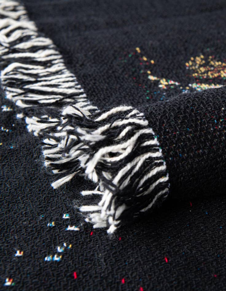 Detail image of 4' 6 x 6' Navy Strong Throw Blanket