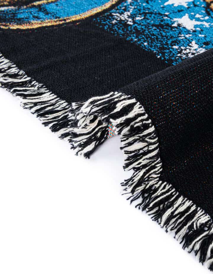 4' 6 x 6' Navy Strong Throw Blanket