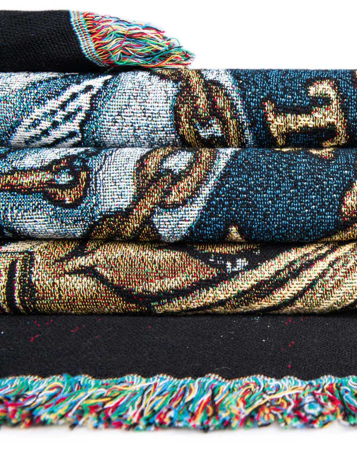 135cm x 185cm Navy Strong Throw Blanket